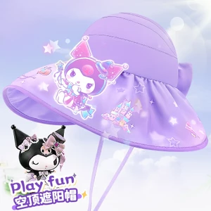 Mũ che nắng hợp thời trang Kuromi Elsa 2025 - UPF 50 + Mũ chống nắng dễ thương cho bé gái chơi mùa hè