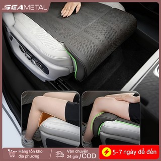 SEAMETAL Đa Năng Ghế Ngồi Ô Tô Hỗ Trợ Chân Nối Dài Da Lộn Ghế Tự Động Mở Rộng Chân Đệm Cho Người Lái Xe Nhớ Bọt Ghế Đệm Thảm Bao