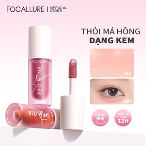 FOCALLURE 4 Màu HANGVER ĐỎ WINE Blush Tự Nhiên Cheek Blusher Trang Điểm Mặt