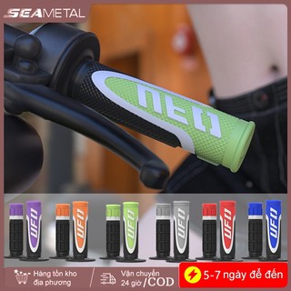 SEAMETAL Xe Máy Tay Lái Bao Cao Su Chống Trơn Trượt Chống Trầy Xước Bảo Vệ Chống Rung Bền Xe Đạp Đường Bộ Thanh Tay Lái Có