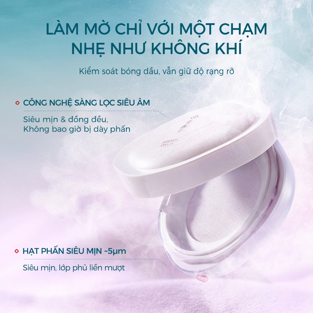 Florasis ( Hoa Tây Tử) Phấn Phủ Dạng Bột Flawless Jade Breathable SPF50+ PA+++ – 2 Trong 1: Cố Định Lớp Trang Điểm & Bảo Vệ Da, Kết Cấu Nhẹ & Kiểm Soát Dầu Cho Mọi Loại Da 8.5g
