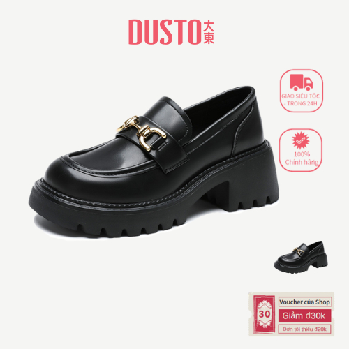 Giày lười DUSTO Đế mềm Giày da nâng cao da DW25Q0131A