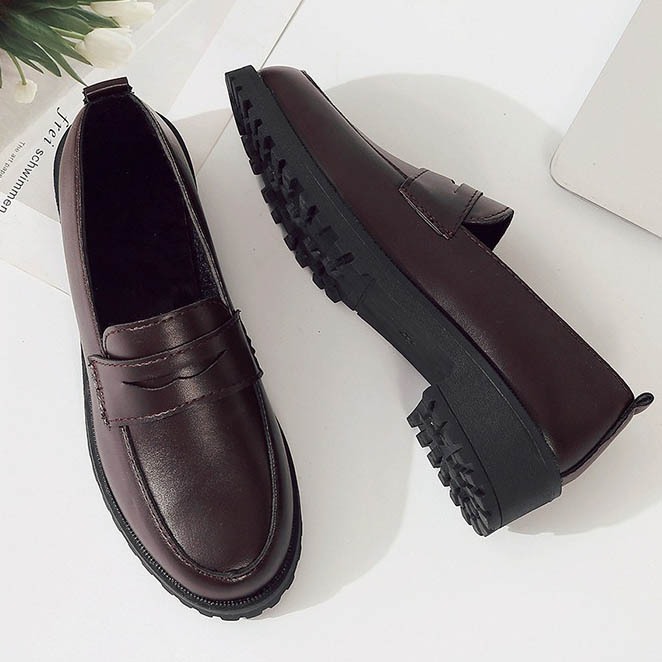 Giày Đế Bằng Nữ Atikota Slip-on Thời Trang Quý Ông Đa Năng Thoải Mái Nhẹ Tối Giản Đế Bằng Thường Ngày