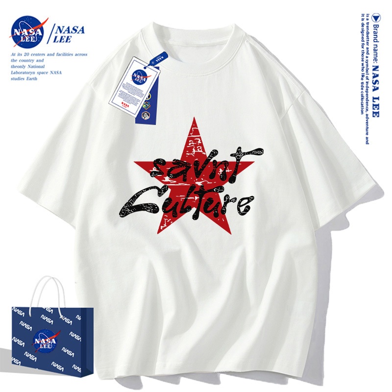 ​​Áo phông NASA - Unisex - Họa tiết ngôi sao - Hàng mới Hè 2025 - Đang bán chạy​