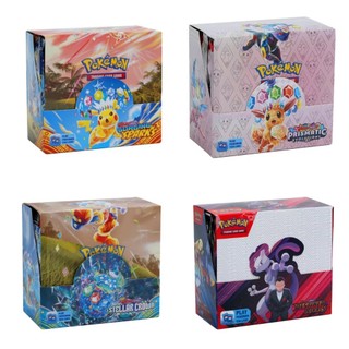 324 Cái / bộ Thẻ Pokemon Prismatic Evolutions Siellar Crown Destined Rivals Surging Sparks Collection Cards