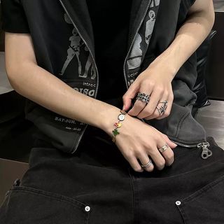 Vòng tay Travis Scott Album glaze màu thời thượng, phù hợp phong cách unisex