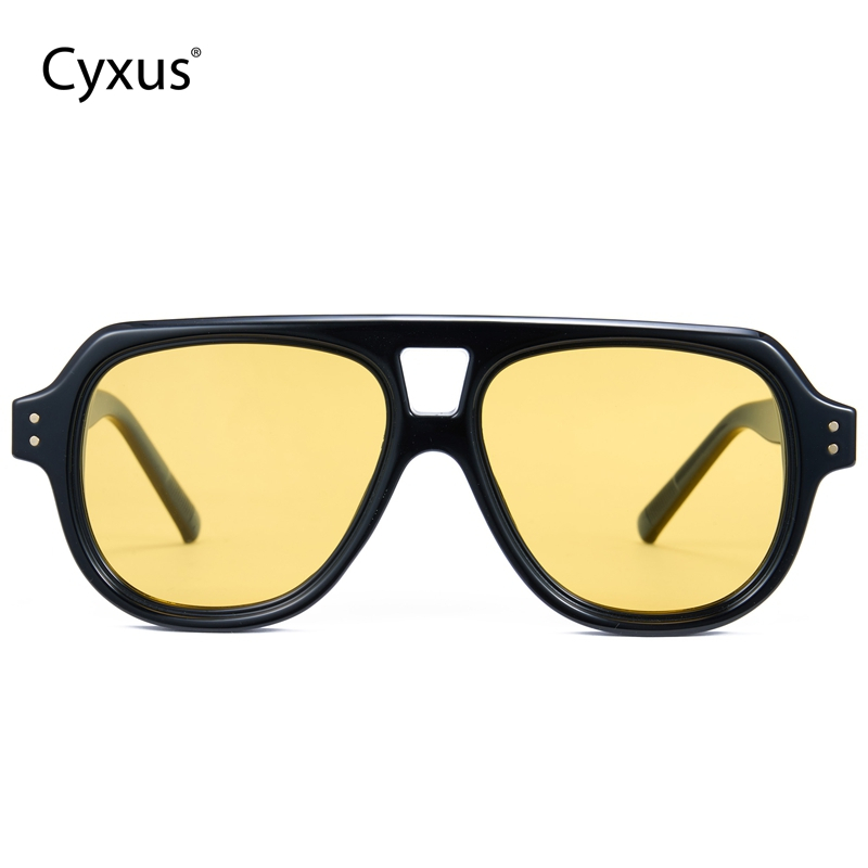 Cyxus Kính râm phân cực, kính râm kiểu phi công, chống chói, chống tia UV400, unisex, bảo vệ mắt khi lái xe và các hoạt động ngoài trời P1336