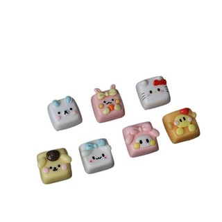 Keycaps hình vuông động vật dễ thương Keycaps thủ công tùy chỉnh