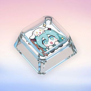 Miku Expression Phiên bản giới hạn Bàn phím cơ tùy chỉnh Keycaps Hoạt hình Keycaps trong suốt