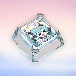 Miku Expression Phiên bản giới hạn Bàn phím cơ tùy chỉnh Keycaps Hoạt hình Keycaps trong suốt
