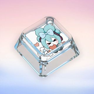 Miku Expression Phiên bản giới hạn Bàn phím cơ tùy chỉnh Keycaps Hoạt hình Keycaps trong suốt