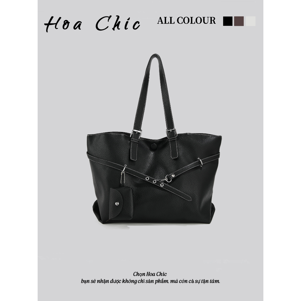 Túi đi làm công sở cao cấp Retro Phong cách mới Dung tích lớn Thu đông Túi Tote đơn giản