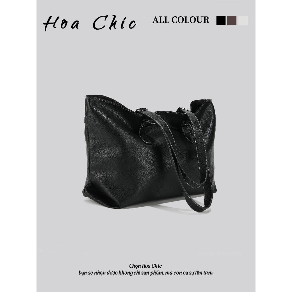 Túi đi làm công sở cao cấp Retro Phong cách mới Dung tích lớn Thu đông Túi Tote đơn giản