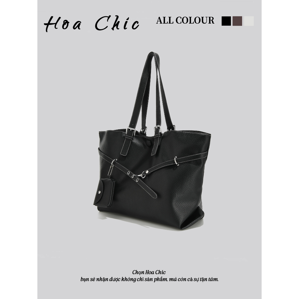 Túi đi làm công sở cao cấp Retro Phong cách mới Dung tích lớn Thu đông Túi Tote đơn giản