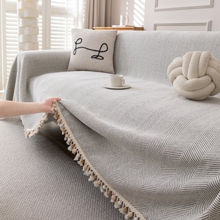 AIMI Khăn Trải Sofa Vải Nhung Mềm Mại, Thoáng Khí Và Thoải Mái Bọc Ghế Sofa Thân Thiện Với Thú Cưng Đa Chức Năng, Chống Trượt Thích Hợp Cho Ghế Sofa Chữ L Hai Hoặc Ba Chỗ Ngồi