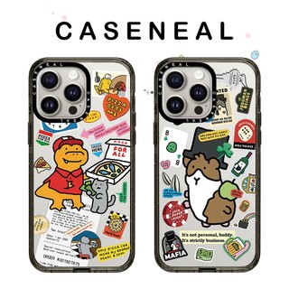 Thẻ khủng long CASENEAL Vỏ điện thoại Acrylic chất lượng cao Thích hợp cho iPhone 17ProMax 17pro 17 air 16promax 16 15promax 15 14promax 13 13promax Ốp lưng cứng chống rơi thời trang