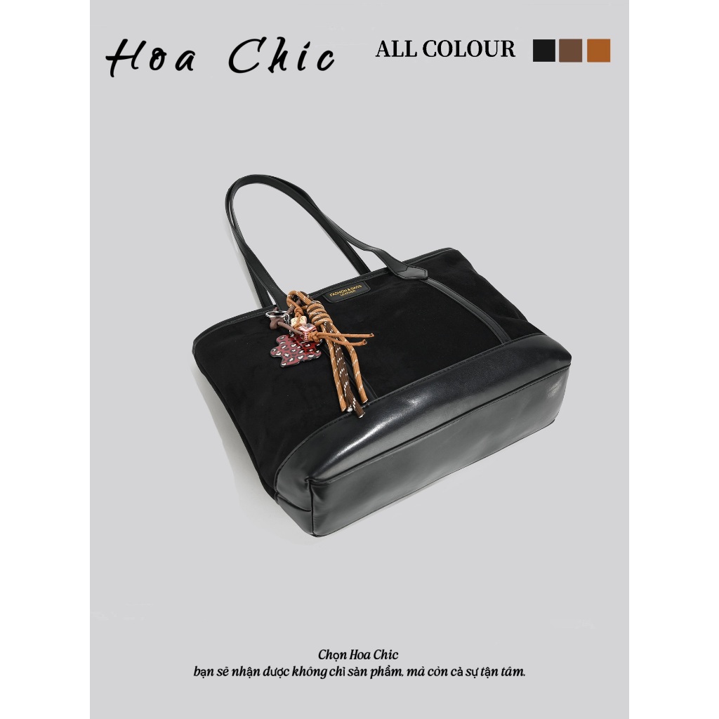 Túi Xách Nữ Da Lộn Cao Cấp Phong Cách Retro Dung Tích Lớn Túi Tote Đi Làm Thời Trang Thu Đông
