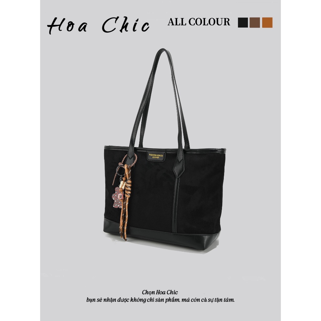 Túi Xách Nữ Da Lộn Cao Cấp Phong Cách Retro Dung Tích Lớn Túi Tote Đi Làm Thời Trang Thu Đông