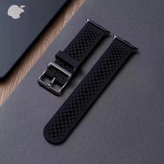 Dây đeo cho Apple Watch S11 / 10 / 9 / 8 / 7 / 6 / 5 / SE Vòng đeo tay silicon chống thấm nước thoáng khí thay thế dây đeo cổ tay thể thao cho Iwatch 49 / 46 / 45 / 44 / 41 / 40 / 38 / 42MM