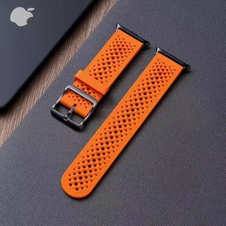 Dây đeo cho Apple Watch S11 / 10 / 9 / 8 / 7 / 6 / 5 / SE Vòng đeo tay silicon chống thấm nước thoáng khí thay thế dây đeo cổ tay thể thao cho Iwatch 49 / 46 / 45 / 44 / 41 / 40 / 38 / 42MM