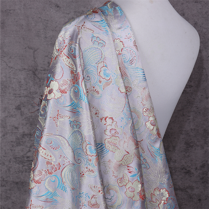 Hanfu Jacquard thổ cẩm phong cách Trung Hoa, kích thước 50x150cm, phù hợp may tự chế