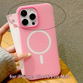 [JLK] Ốp điện thoại mờ từ tính màu kẹo 2in1 cho iPhone 17 Air 16 15 Pro Max Vỏ silicon mềm chống sốc