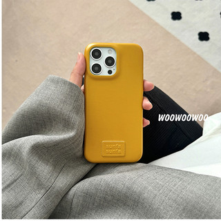 Ốp Điện Thoại Da PU Màu Đỏ Hàn Quốc Cho iPhone 17Pro 17Promax 16 Pro Max 15 Promax Nữ Cô Gái Bảo Vệ Toàn Diện