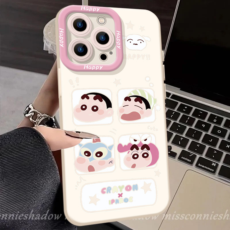 Ốp Lưng Vòng Tay Crayon Shin-chan Cho Oppo A3X A3 A5 pro A5X A78 A12 A9 A7 A60 A16 A96 A1k A31 A58 A52 A57 A18 A38 A54 A17 A74 A95 A77 A16s A15 A76 A55 A16K A5 A5s A17K Reno 11 10 5F