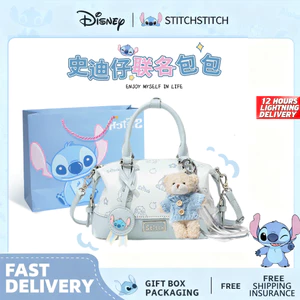 Disney Chính Hãng Stitch Series Hợp Thời Trang Phù Hợp Với Đa Năng Túi Đeo Vai Nữ Dung Tích Lớn