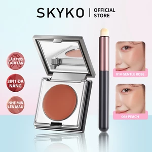 SKYKO Phấn Má hồng dạng kem Creamy Blush 3 Trong 1 Blusher Cho Cheek & Môi & Mắt
