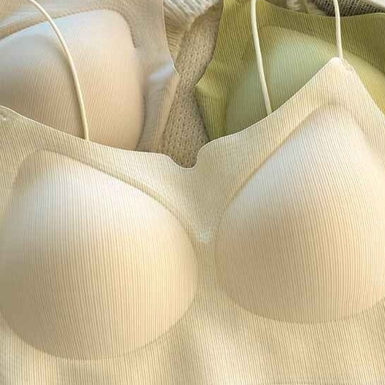 Đẹp Lưng Sling Tích Hợp Áo Quần Lót Mỏng Dây Đeo Vai Liền Mạch Áo Ngực Cố Định Cup Bra