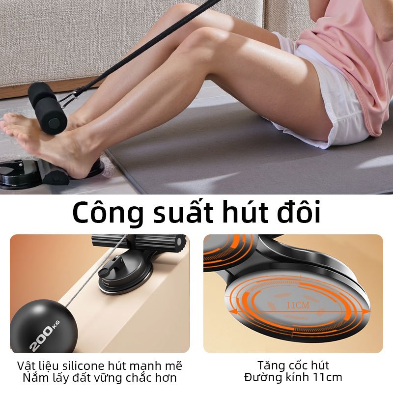 FUYOGI Sit-up Aid Double-Rod T-Bar - Dụng cụ hỗ trợ eo thon gọn và cơ bụng săn chắc