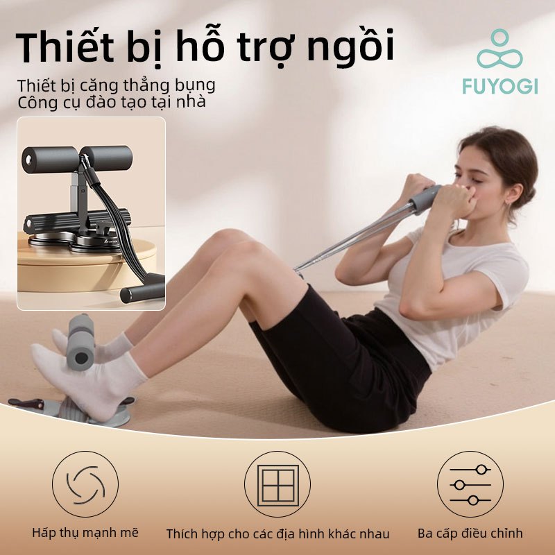 FUYOGI Sit-up Aid Double-Rod T-Bar - Dụng cụ hỗ trợ eo thon gọn và cơ bụng săn chắc