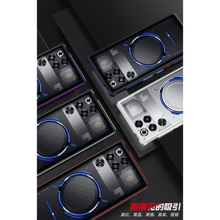 Khung cản kim loại nhôm Vỏ điện thoại cho ZTE Nubia Red Magic 11 Pro Plus Vỏ bảo vệ chống sốc siêu mỏng Vỏ màu đen