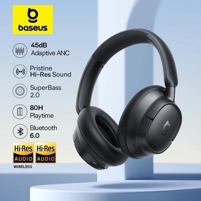 Tai nghe khử tiếng ồn Baseus Bass EH10 NC Bluetooth 6.0 -45dB Tai nghe tiếng ồn sâu Samrt Điều khiển ứng dụng