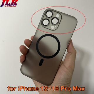 [JLK] Ốp điện thoại mờ mờ trong suốt từ tính siêu mỏng sang trọng có bảo vệ ống kính kính cho iPhone 17 16 15 14 13 12 11 Pro Max Plus 17 Air Clear Back Bìa cứng