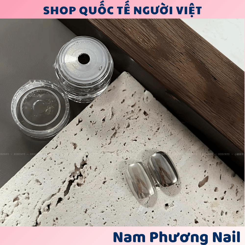 Tráng gương bạc ánh vàng mẫu mới siêu sáng 🌸 Nam Phương Nail 🌸
