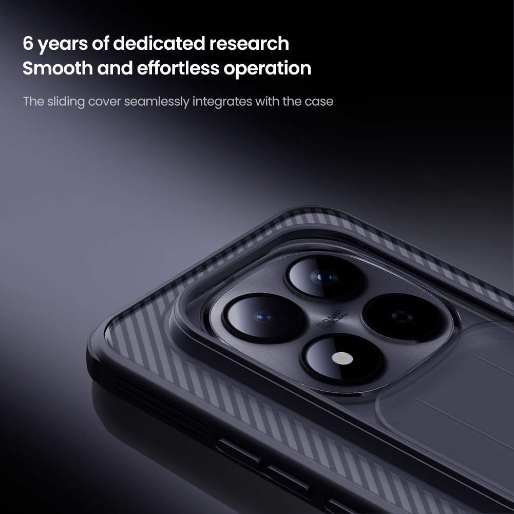 Nillkin Cho Xiaomi Poco M8 Pro / Redmi Note 15 Pro Plus / 15 Pro + Camshield Pro PC TPU Bảo Vệ Ống Kính Máy Ảnh Trượt Ốp Lưng Cứng Vỏ Điện Thoại