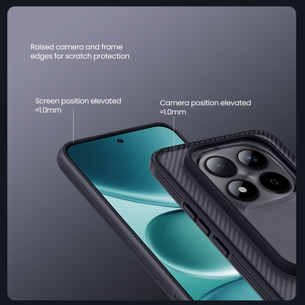 Nillkin Cho Xiaomi Poco M8 Pro / Redmi Note 15 Pro Plus / 15 Pro + Camshield Pro PC TPU Bảo Vệ Ống Kính Máy Ảnh Trượt Ốp Lưng Cứng Vỏ Điện Thoại
