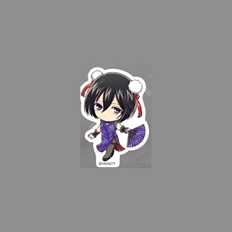 Bộ móc khóa / Standee Attack on Titan phong cách Trung Quốc Chibi Eren, Mikasa, Levi, Erwin Acrylic Hình