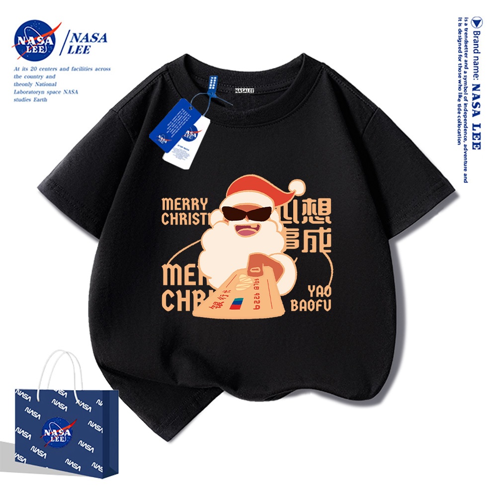 🎅 Xu hướng hot 2025 🎅 Áo thun NASA Ông Già Noel Giáng Sinh cho trẻ em — Unisex — Giao hàng ngay