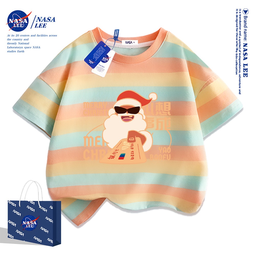 🎅 Xu hướng hot 2025 🎅 Áo thun NASA Ông Già Noel Giáng Sinh cho trẻ em — Unisex — Giao hàng ngay
