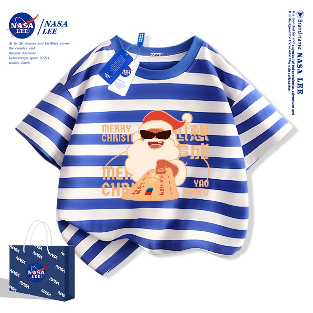 🎅 Xu hướng hot 2025 🎅 Áo thun NASA Ông Già Noel Giáng Sinh cho trẻ em — Unisex — Giao hàng ngay