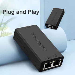 Bộ mở rộng PoE 2 cổng Bộ lặp tín hiệu mạng POE cho bộ mở rộng truyền tải cổng IP với IEEE802.3af / at cho máy ảnh chuyển đổi POE
