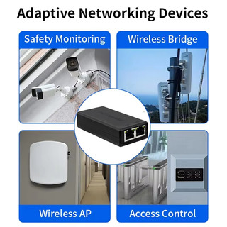 Bộ mở rộng PoE 2 cổng Bộ lặp tín hiệu mạng POE cho bộ mở rộng truyền tải cổng IP với IEEE802.3af / at cho máy ảnh chuyển đổi POE