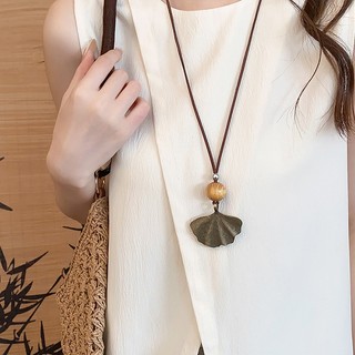Hạt gỗ Bohemian đính cườm rỗng - Vòng cổ thời trang dành cho nữ