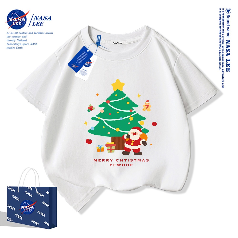 🎄 Xu hướng hot 2025 🎄 Áo thun NASA Cây Thông Noel Giáng Sinh cho trẻ em — Unisex — Giao hàng ngay