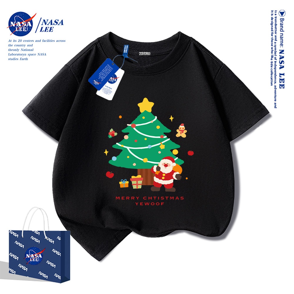 🎄 Xu hướng hot 2025 🎄 Áo thun NASA Cây Thông Noel Giáng Sinh cho trẻ em — Unisex — Giao hàng ngay