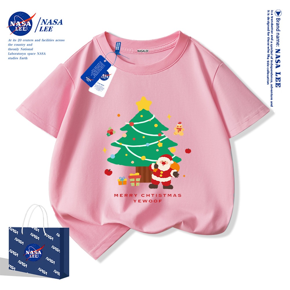 🎄 Xu hướng hot 2025 🎄 Áo thun NASA Cây Thông Noel Giáng Sinh cho trẻ em — Unisex — Giao hàng ngay