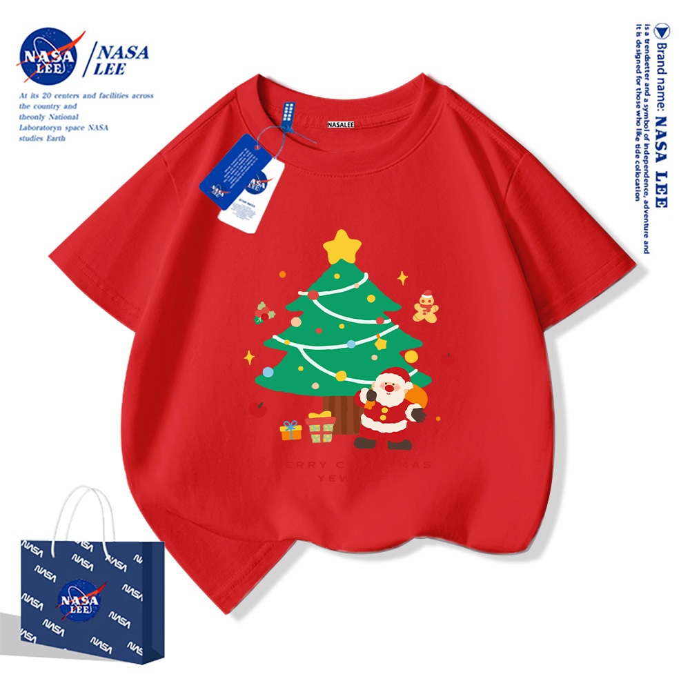 🎄 Xu hướng hot 2025 🎄 Áo thun NASA Cây Thông Noel Giáng Sinh cho trẻ em — Unisex — Giao hàng ngay